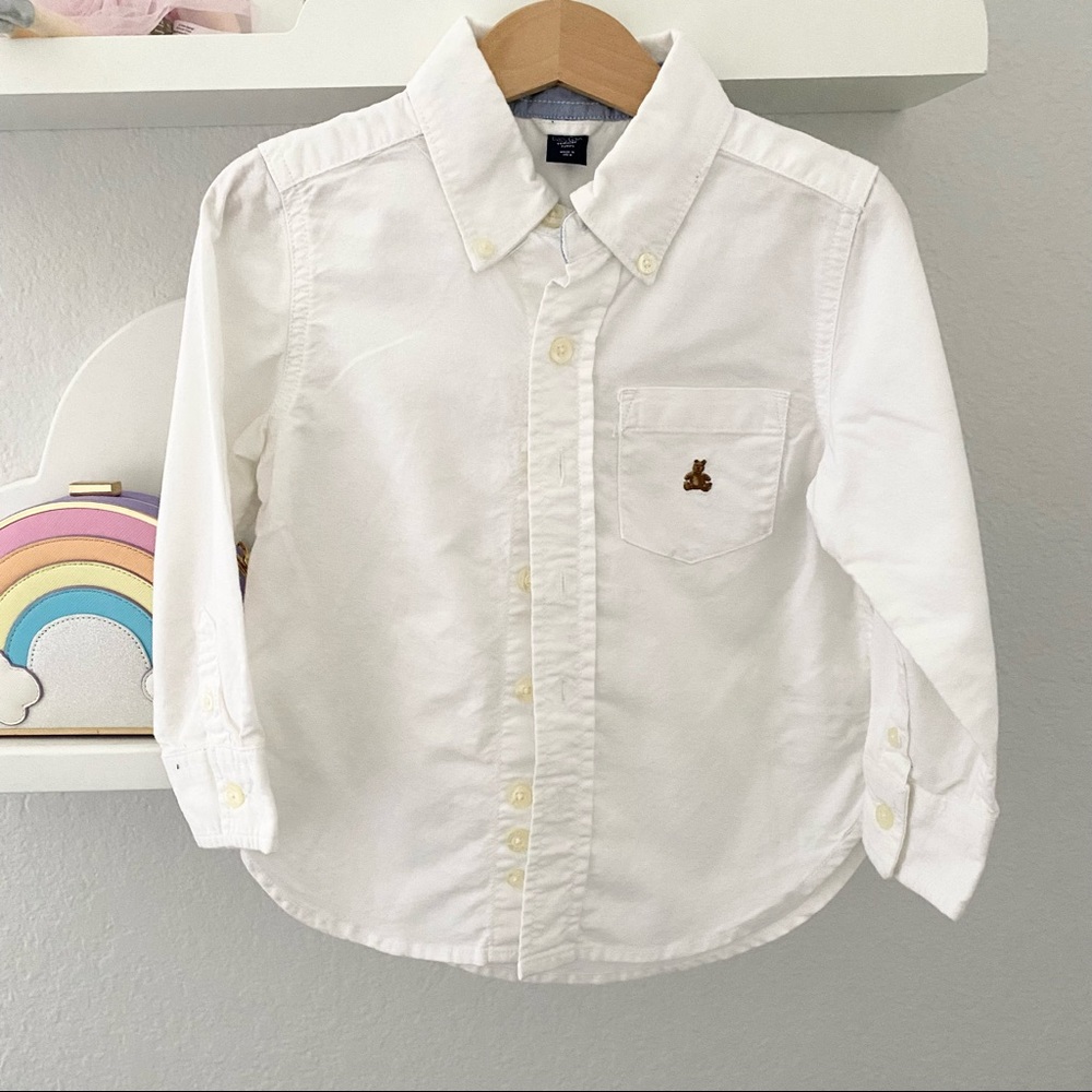 Baby Gap Boys White Oxford Button Down Shirt